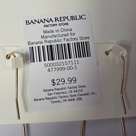 Banana Republic Mother of Pearl Half Moon Earrings - Picture 4 of 5